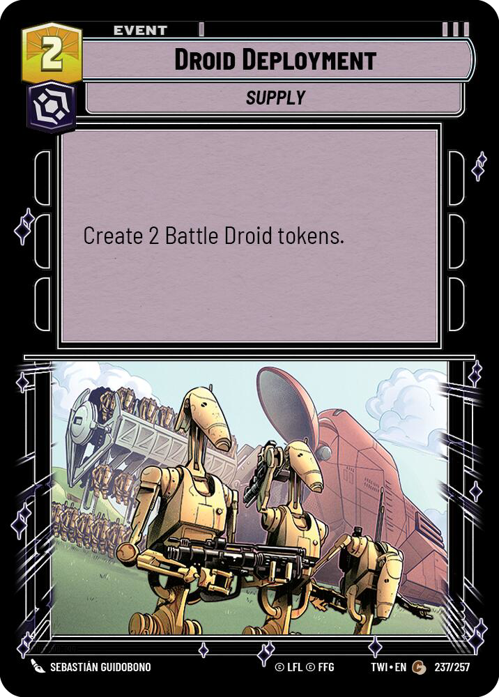 Droid Deployment, Twilight of the Republic Card Art