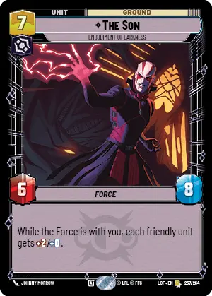 The Son, Embodiment of Darkness, Legends of the Force Card Art