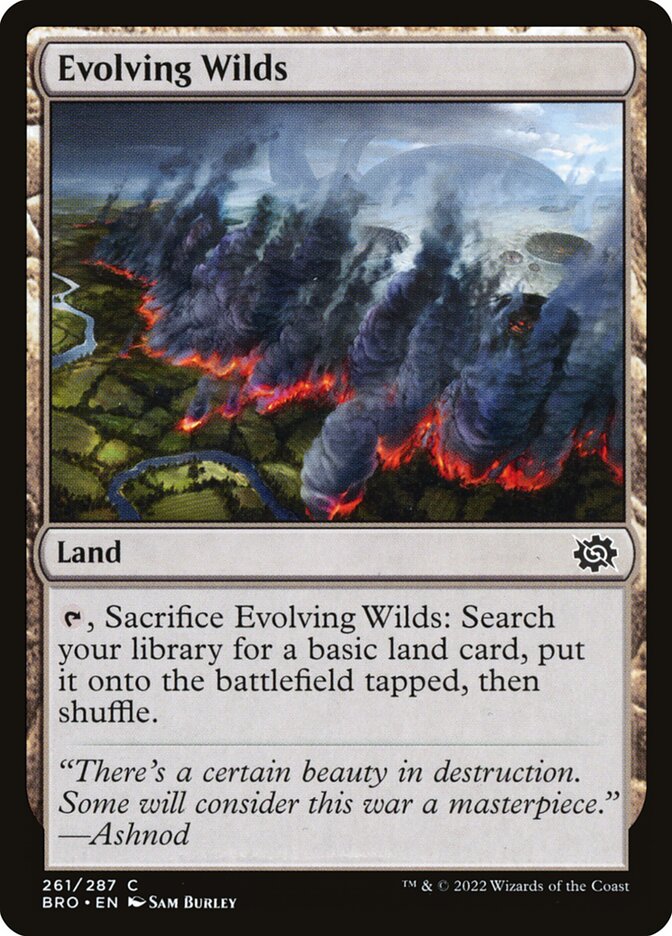 Evolving Wilds, The Brothers' War Card Art