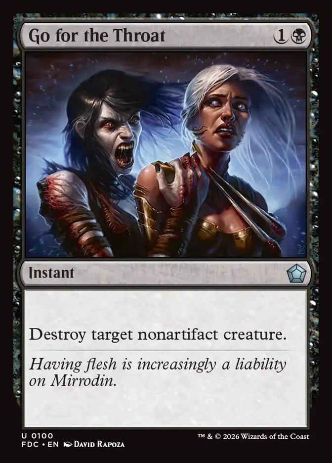 Go for the Throat, Foundations Commander Card Art