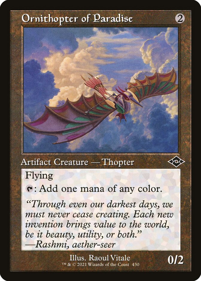 Ornithopter of Paradise, Modern Horizons 2 Card Art