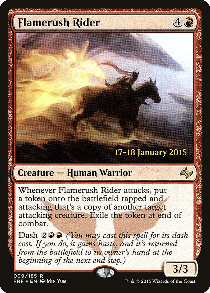 Flamerush Rider, Fate Reforged Promos Card Art