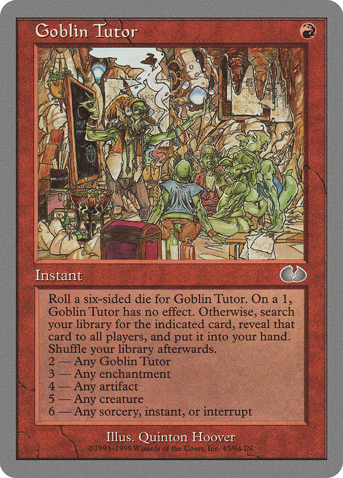 Goblin Tutor, Unglued Card Art