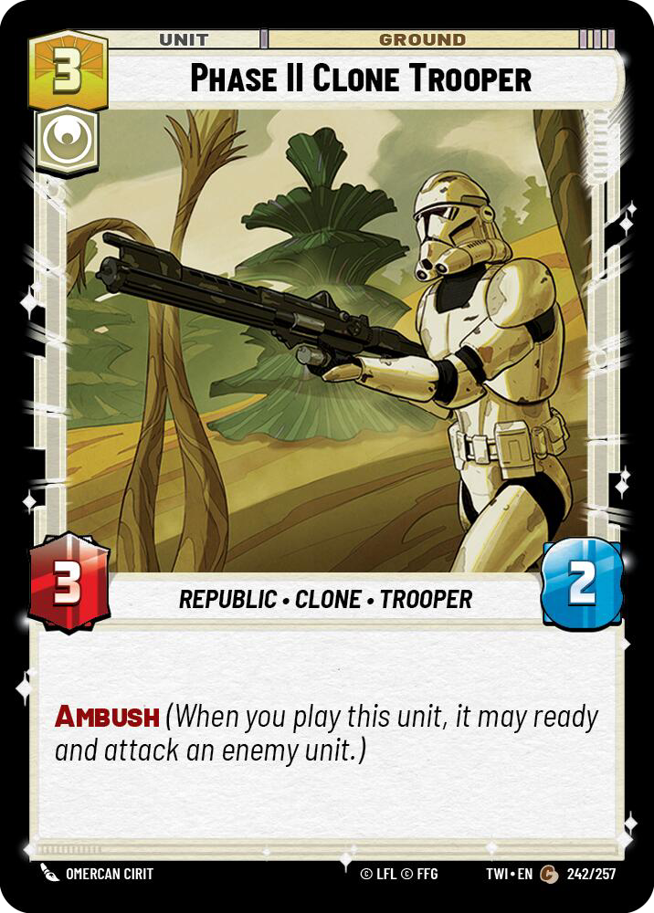 Phase II Clone Trooper, Twilight of the Republic Card Art