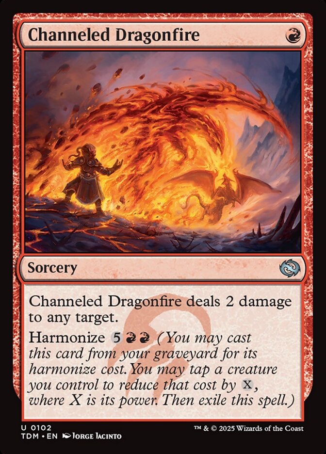 Channeled Dragonfire, Tarkir: dragonstorm Card Art