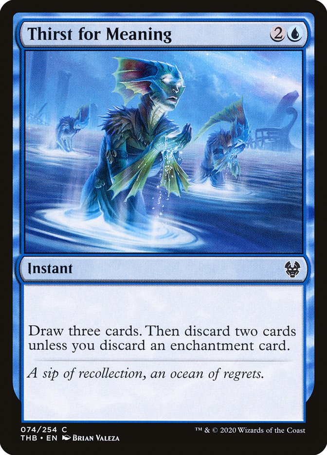 Thirst for Meaning, Theros beyond death Card Art