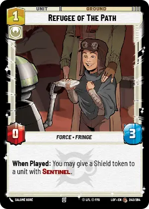 Refugee of The Path, Legends of the Force Card Art