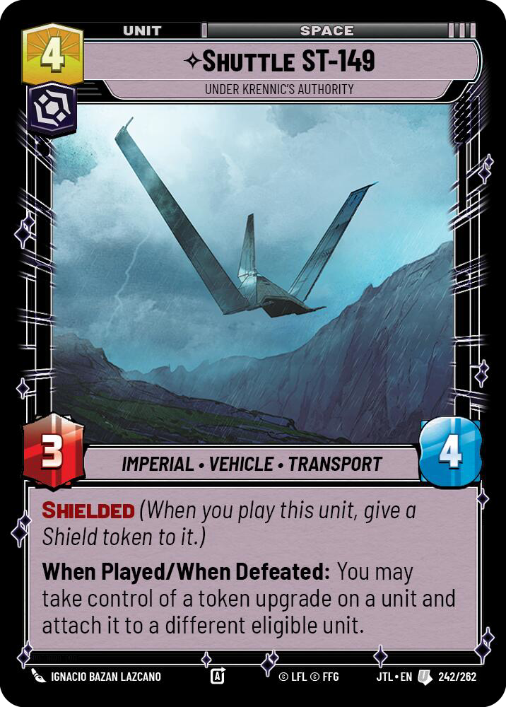 Shuttle ST-149, Under Krennic's Authority, Jump to Lightspeed Card Art