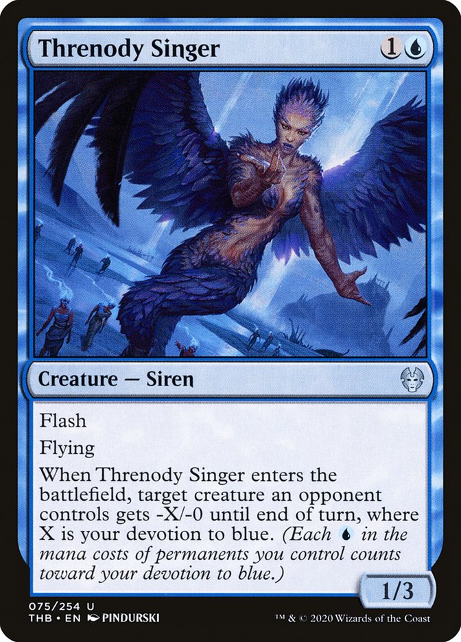 Threnody Singer, Theros beyond death Card Art