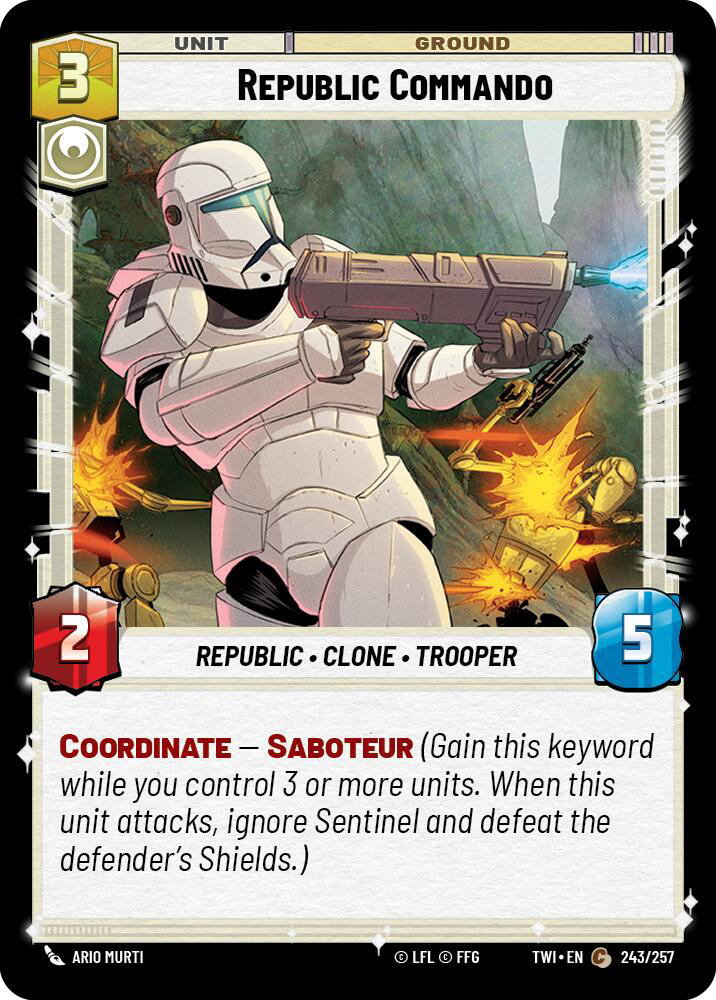 Republic Commando, Twilight of the Republic Card Art