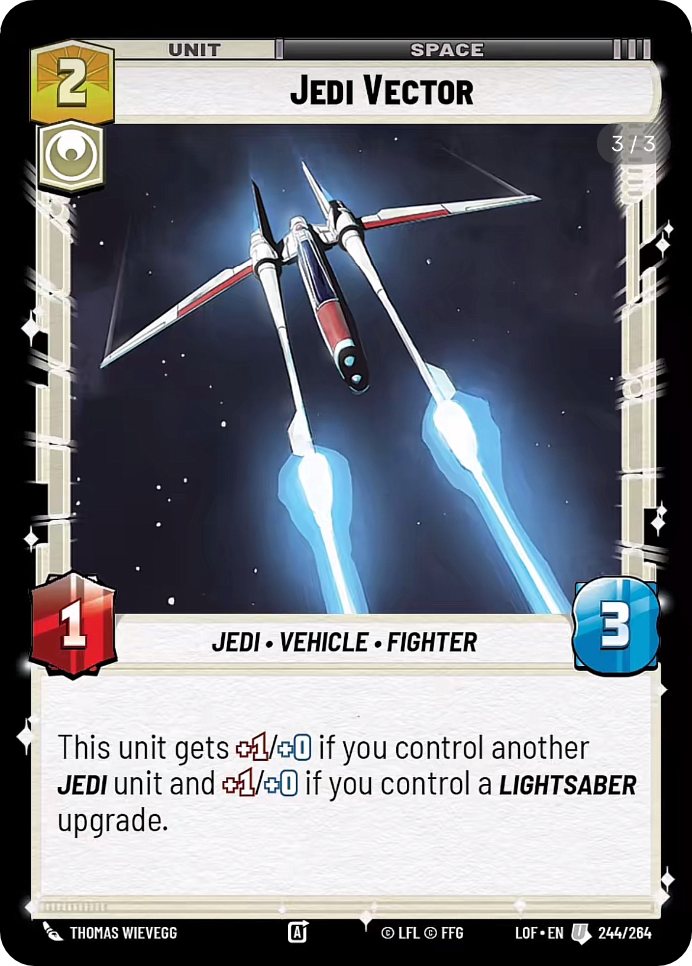 Jedi Vector, Legends of the Force Card Art