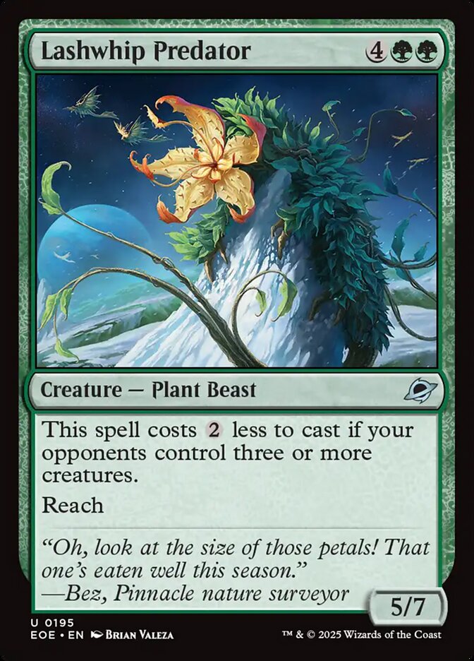 Lashwhip Predator, Edge of eternities Card Art