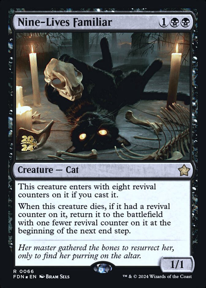 Nine-Lives Familiar, Foundations promos Card Art