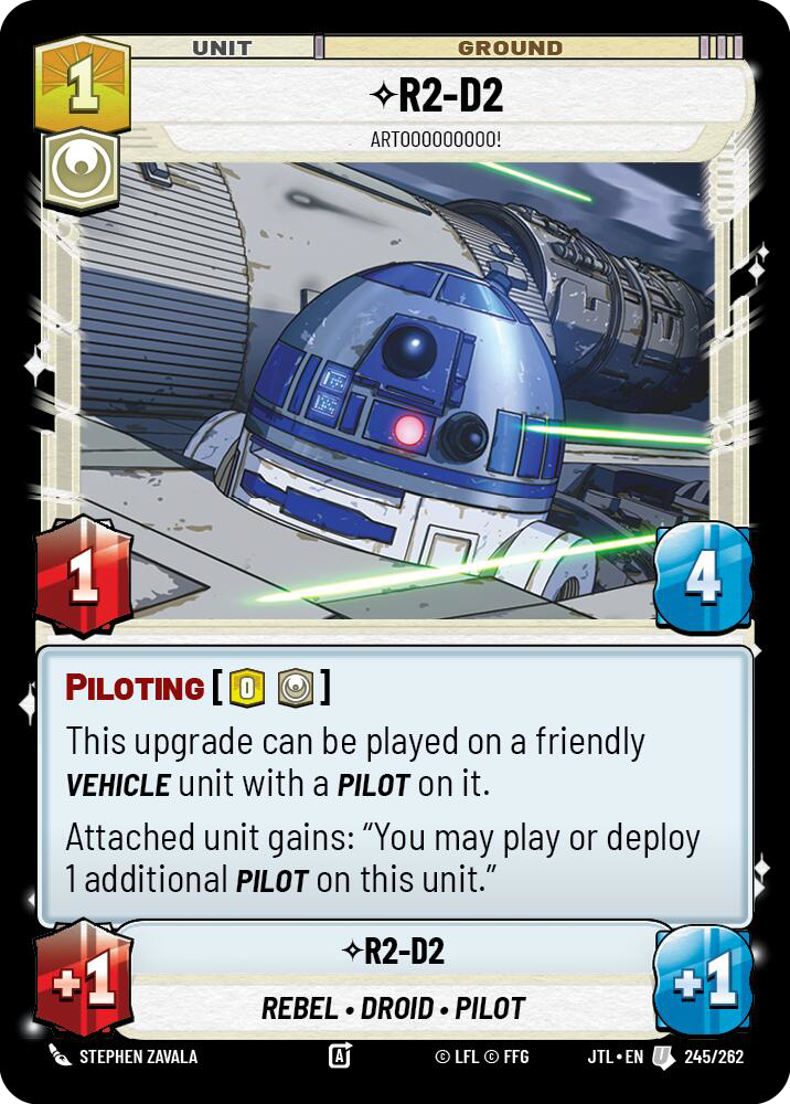 R2-D2, Artooooooooo!, Jump to Lightspeed Card Art