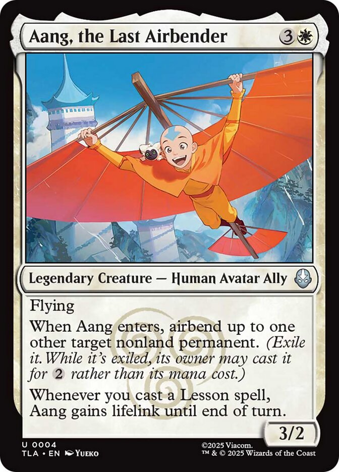 Aang, the Last Airbender, Avatar: The Last Airbender Card Art