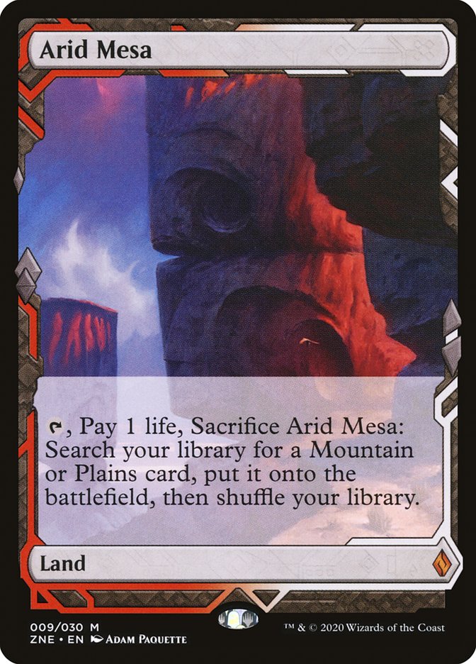 Arid Mesa, Zendikar rising expeditions Card Art
