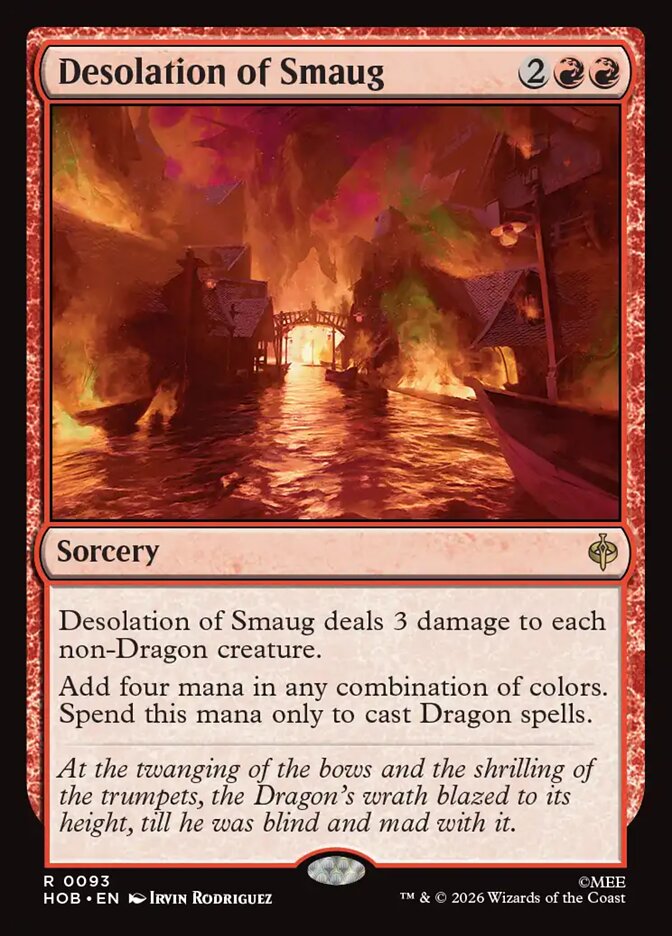 Desolation of Smaug, The Hobbit Card Art
