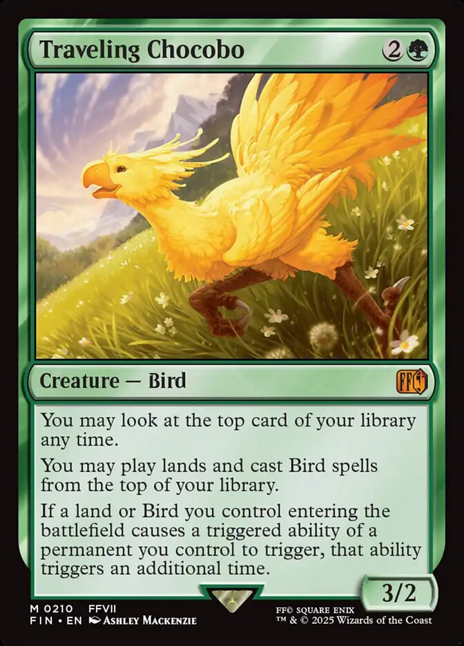 Traveling Chocobo, Final fantasy Card Art