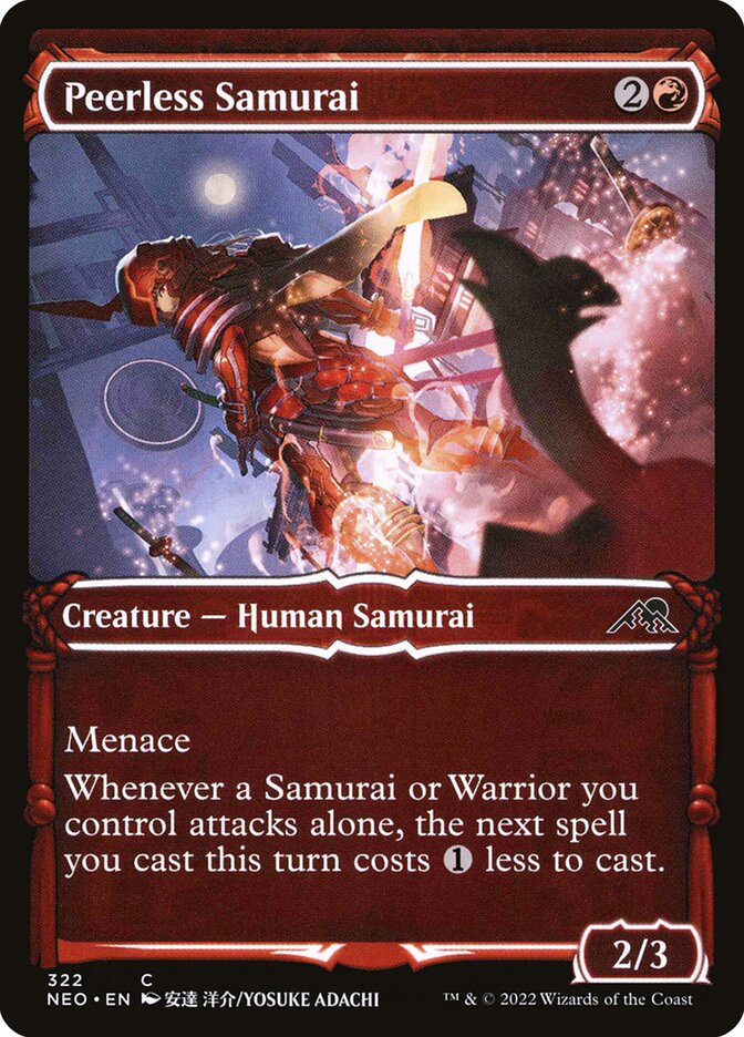 Peerless Samurai, Kamigawa: neon dynasty Card Art