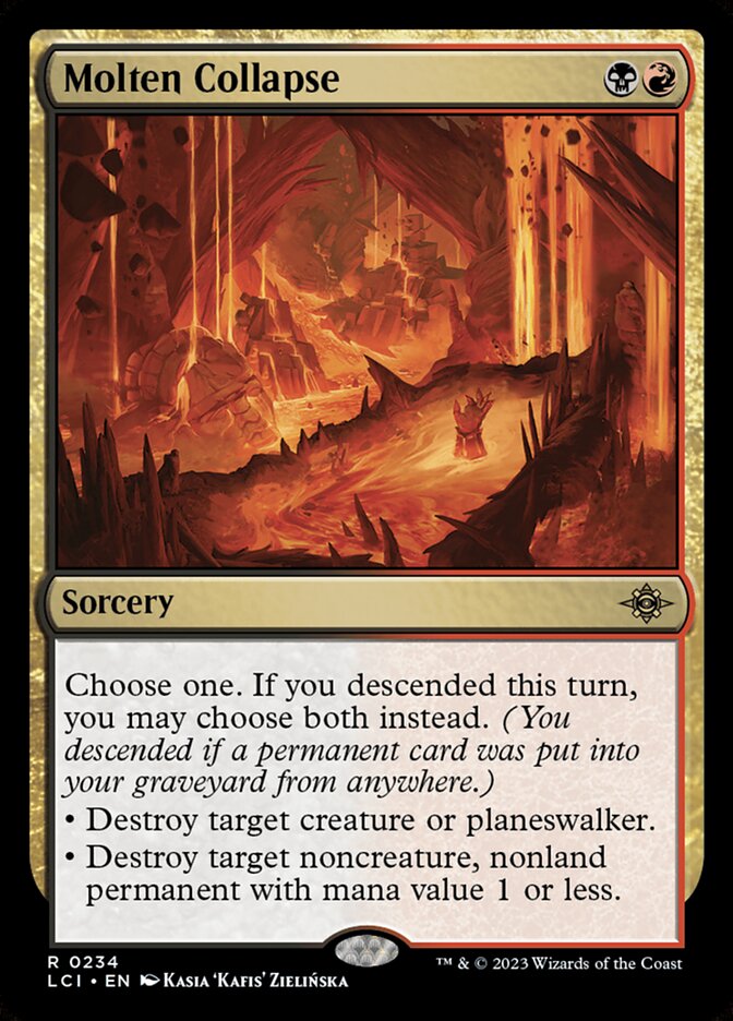 Molten Collapse, The lost caverns of ixalan Card Art