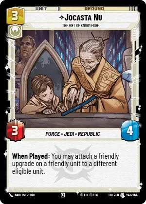Jocasta Nu, The Gift of Knowledge, Legends of the Force Card Art