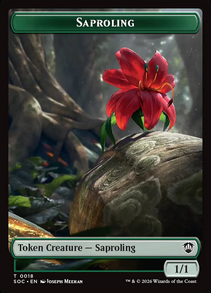 Saproling, Secrets Of Strixhaven Commander Tokens Card Art