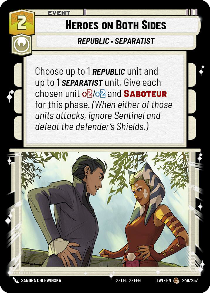 Heroes on Both Sides, Twilight of the Republic Card Art
