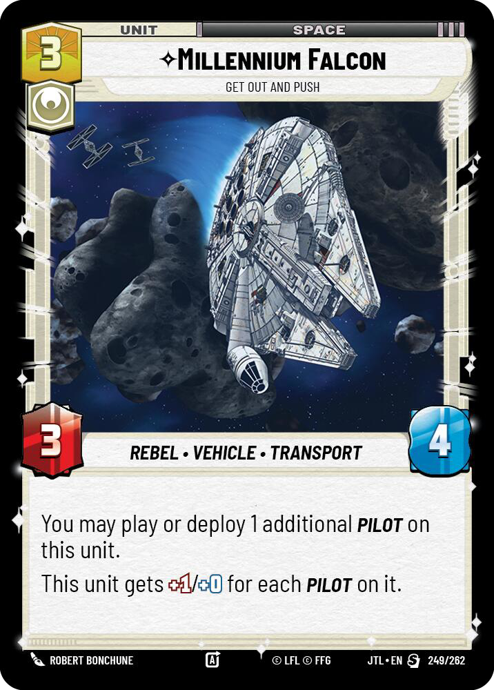 Millennium Falcon, Get Out And Push, Jump to Lightspeed Card Art