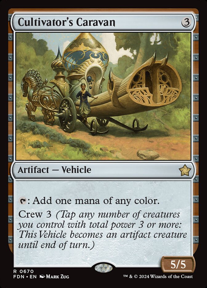 Cultivator's Caravan, Foundations Card Art