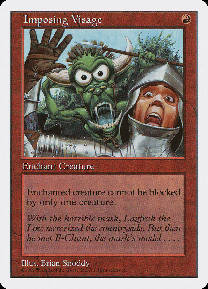 Imposing Visage, Fifth edition Card Art