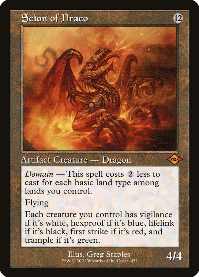 Scion of Draco, Modern horizons 2 Card Art