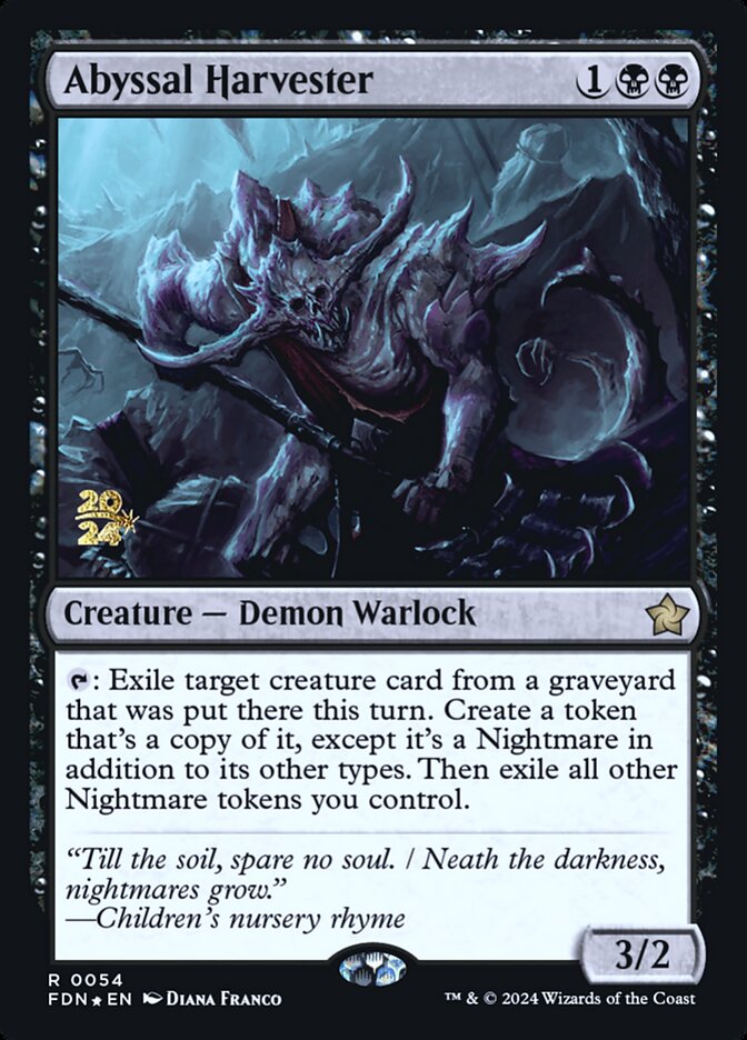 Abyssal Harvester, Foundations Promos Card Art