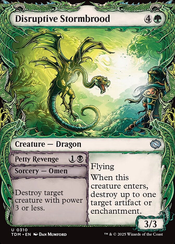 Disruptive Stormbrood // Petty Revenge, Tarkir: Dragonstorm Card Art