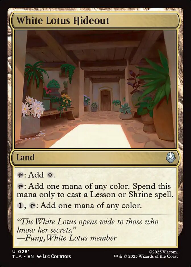 White Lotus Hideout, Avatar: The Last Airbender Card Art