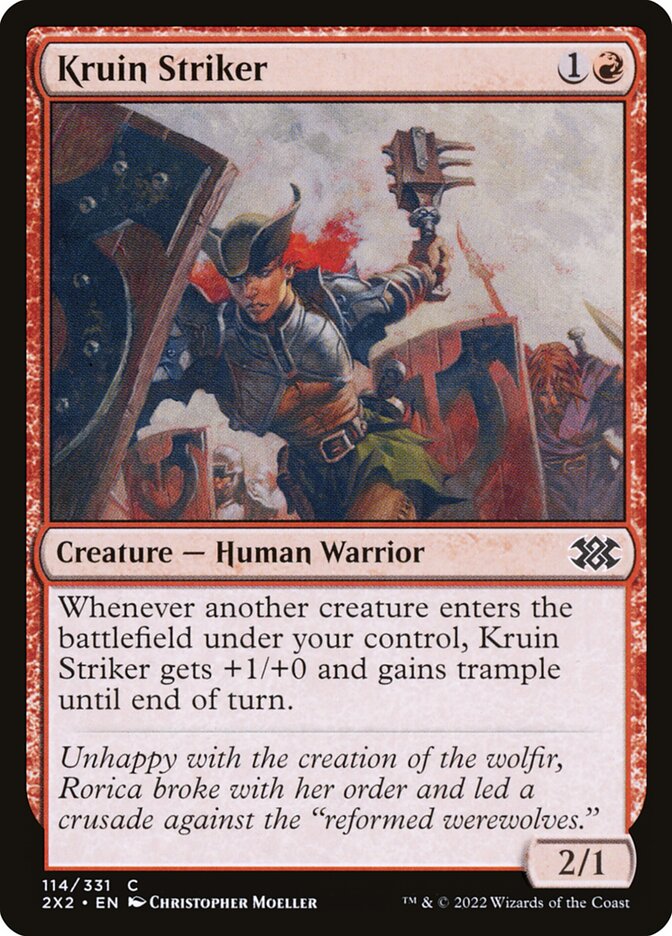 Kruin Striker, Double masters 2022 Card Art