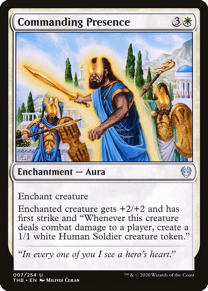 Commanding Presence, Theros beyond death Card Art