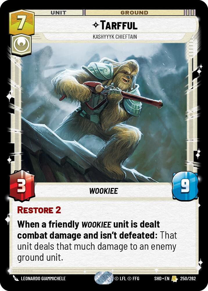 Tarfful, Kashyyyk Chieftain, Shadows of the Galaxy Card Art