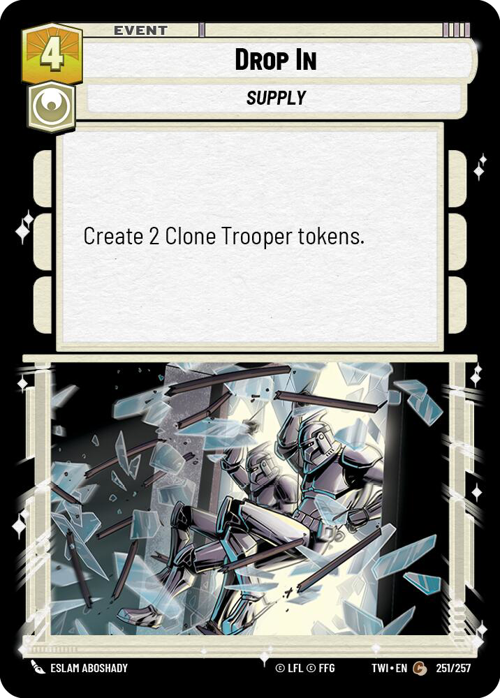 Drop In, Twilight of the Republic Card Art