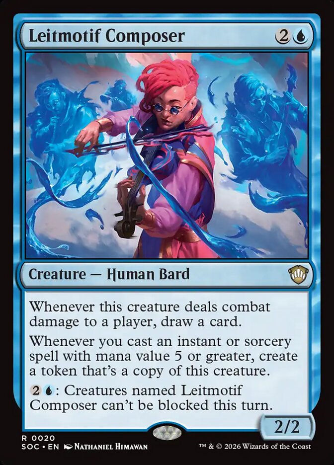 Leitmotif Composer, Secrets Of Strixhaven Commander Card Art