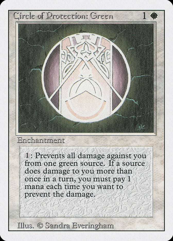 Circle of Protection: Green, Revised edition Card Art