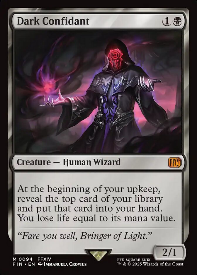 Dark Confidant, Final fantasy Card Art