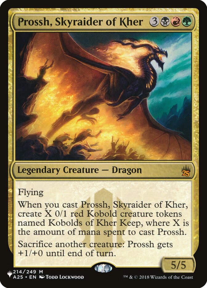 Prossh, Skyraider of Kher, The List Card Art