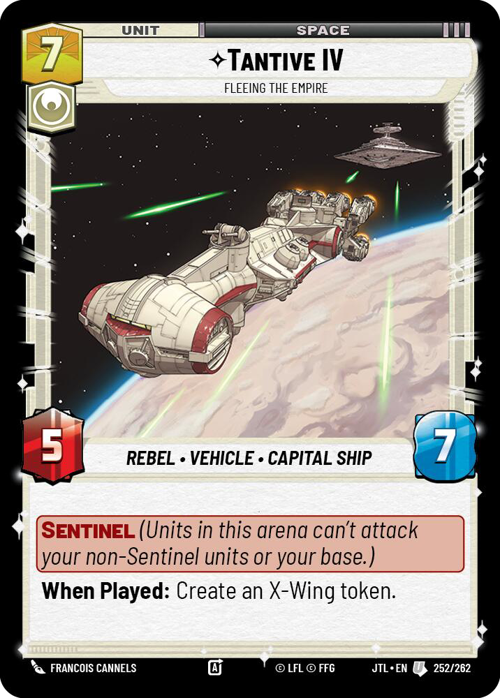 Tantive IV, Fleeing the Empire, Jump to Lightspeed Card Art