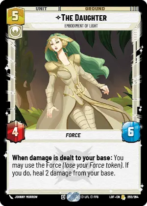 The Daughter, Embodiment of Light, Legends of the Force Card Art