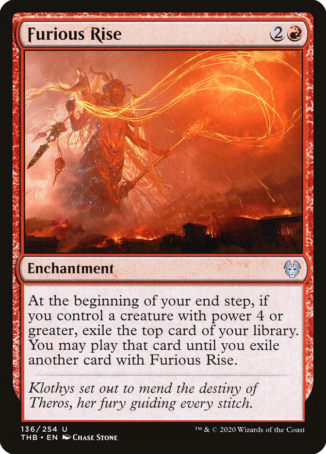 Furious Rise, Theros beyond death Card Art