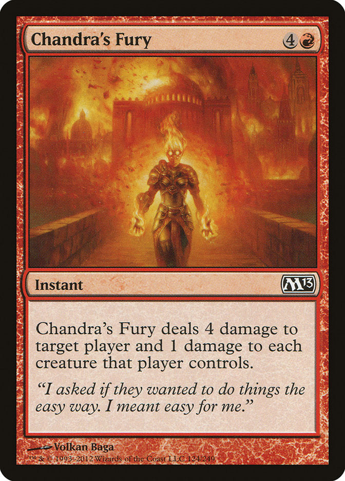 Chandra's Fury, Magic 2013 Card Art