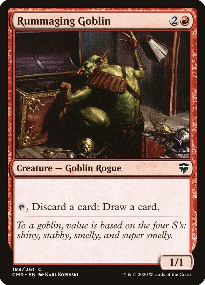 Rummaging Goblin, Commander legends Card Art