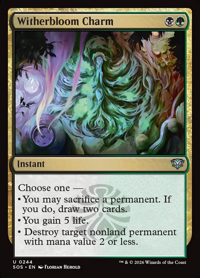 Witherbloom Charm, Secrets Of Strixhaven Card Art