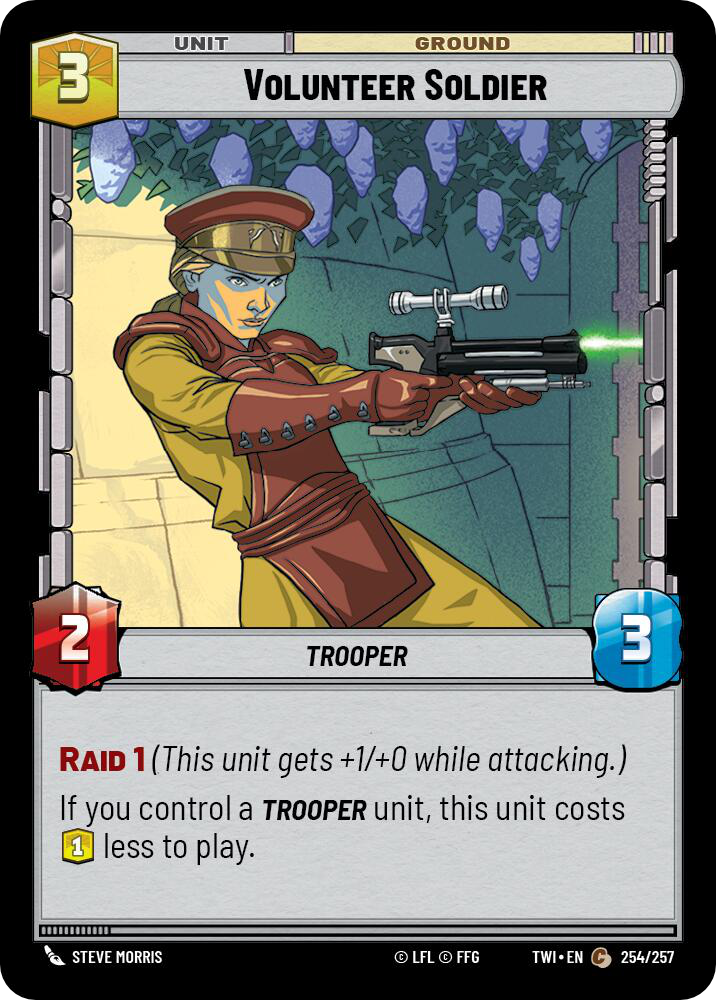 Volunteer Soldier, Twilight of the Republic Card Art