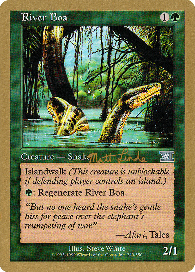 River Boa, World Championship Decks 1999 Card Art